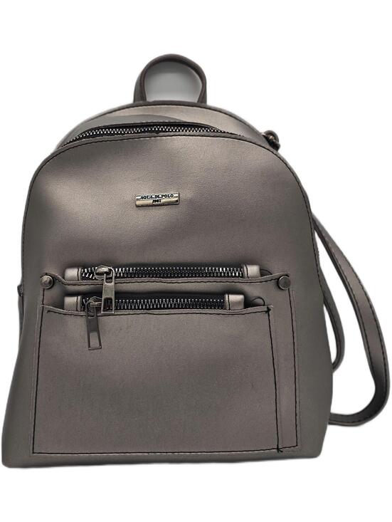 dark grey faux leather backpack X RAY Pebbled Backpack, Black the Signature 2.0 Backpack was intentionally designed to elevate your everyday carrying experience Sleek Gray Elegant Compact Faux